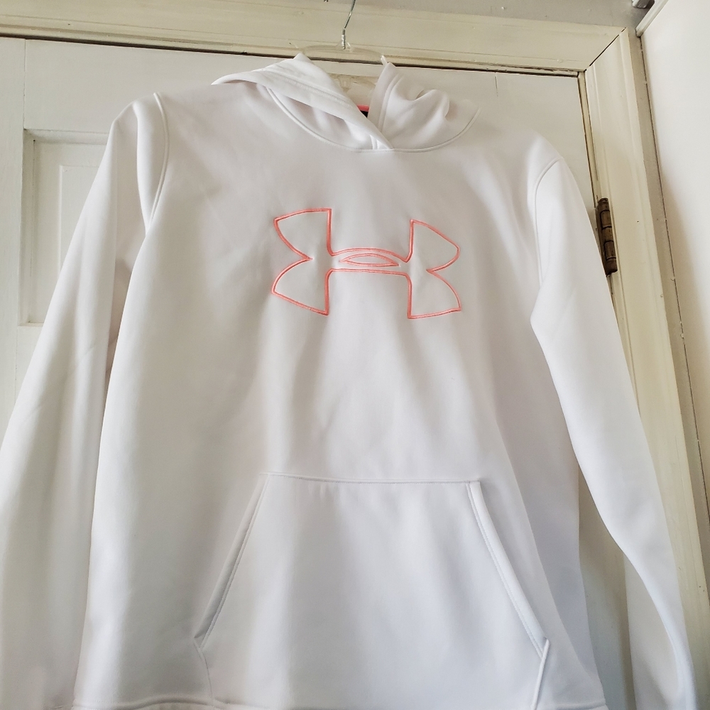Underarmor white Large Hoodie